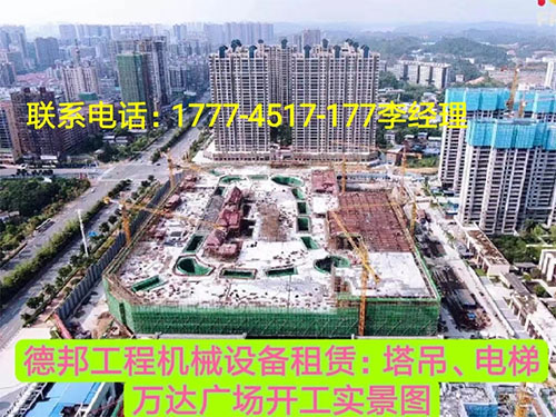 萬(wàn)達(dá)廣場(chǎng)、岳麓青城一二三期   租賃塔吊、電梯實(shí)情